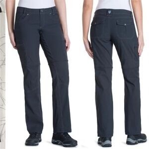 Kuhl pants Kliffside convertible hiking pants zip away straight leg gray 12